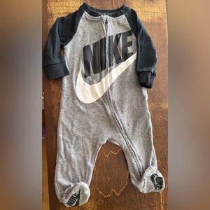 Nike Black and Gray Kids Footie